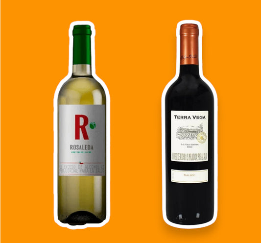 ½ VINO TINTO - BLANCO